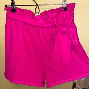 Boutique hot pink shorts. Size L. Comfy and flattering to waist.
